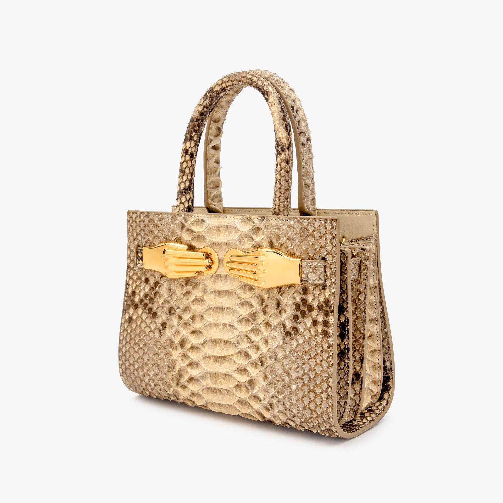 Python Skin Structured Bag