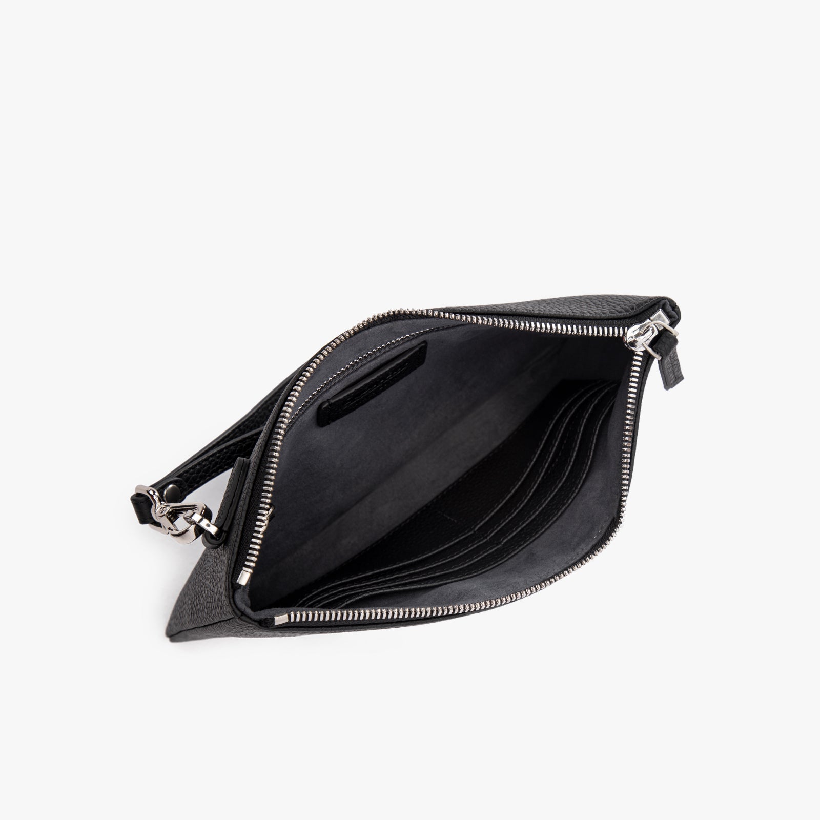 Lumi Grain Clutch med enkelt lynlås