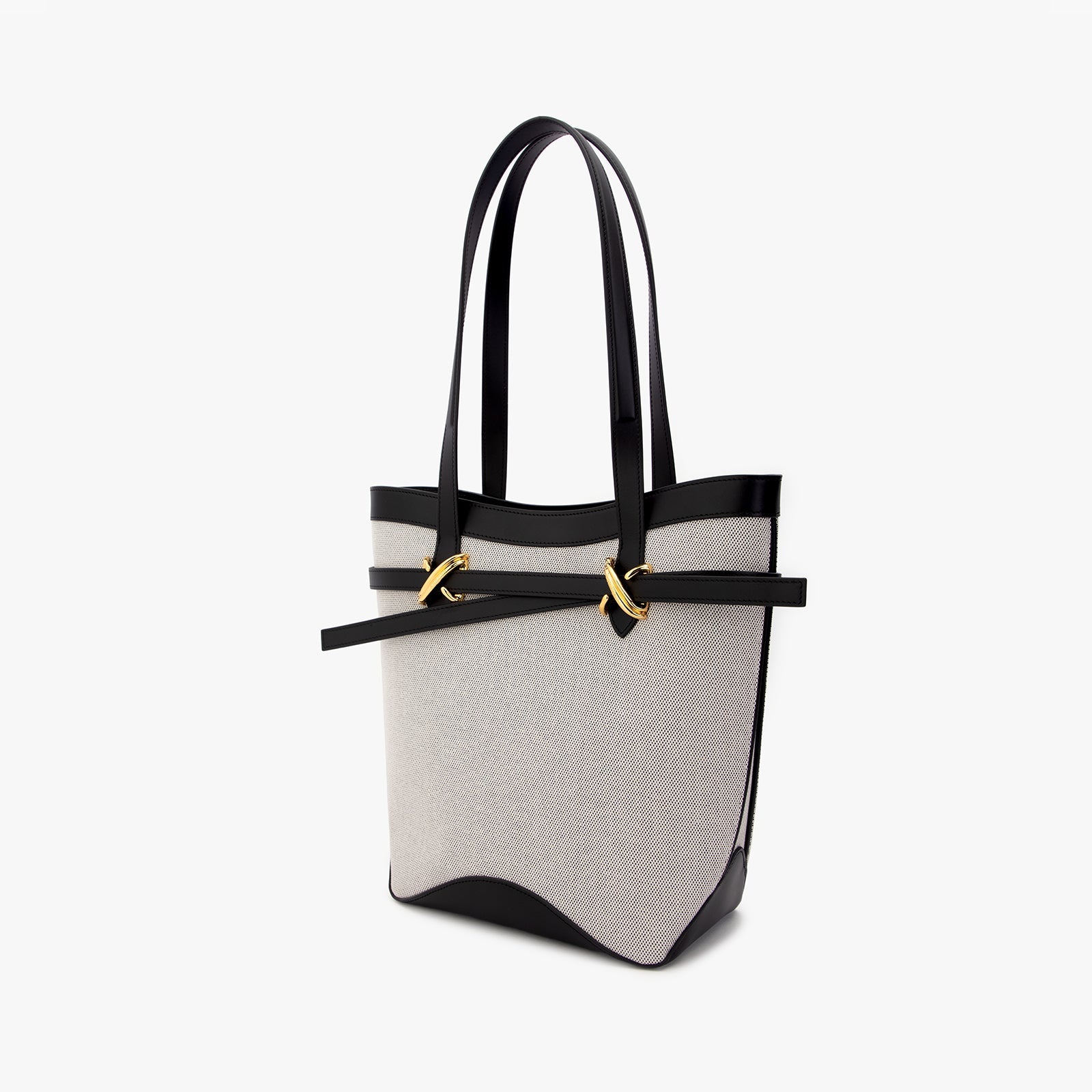 Canvas & Leather Tote Bag