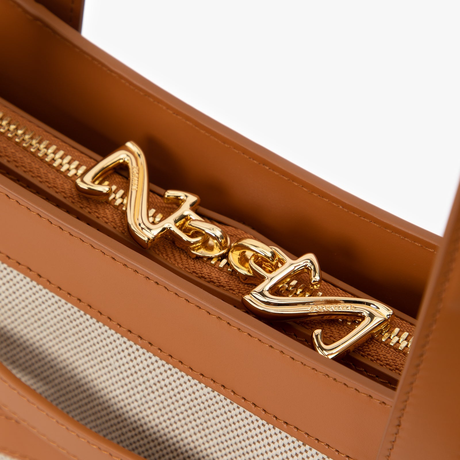 Sac fourre-tout en toile et cuir