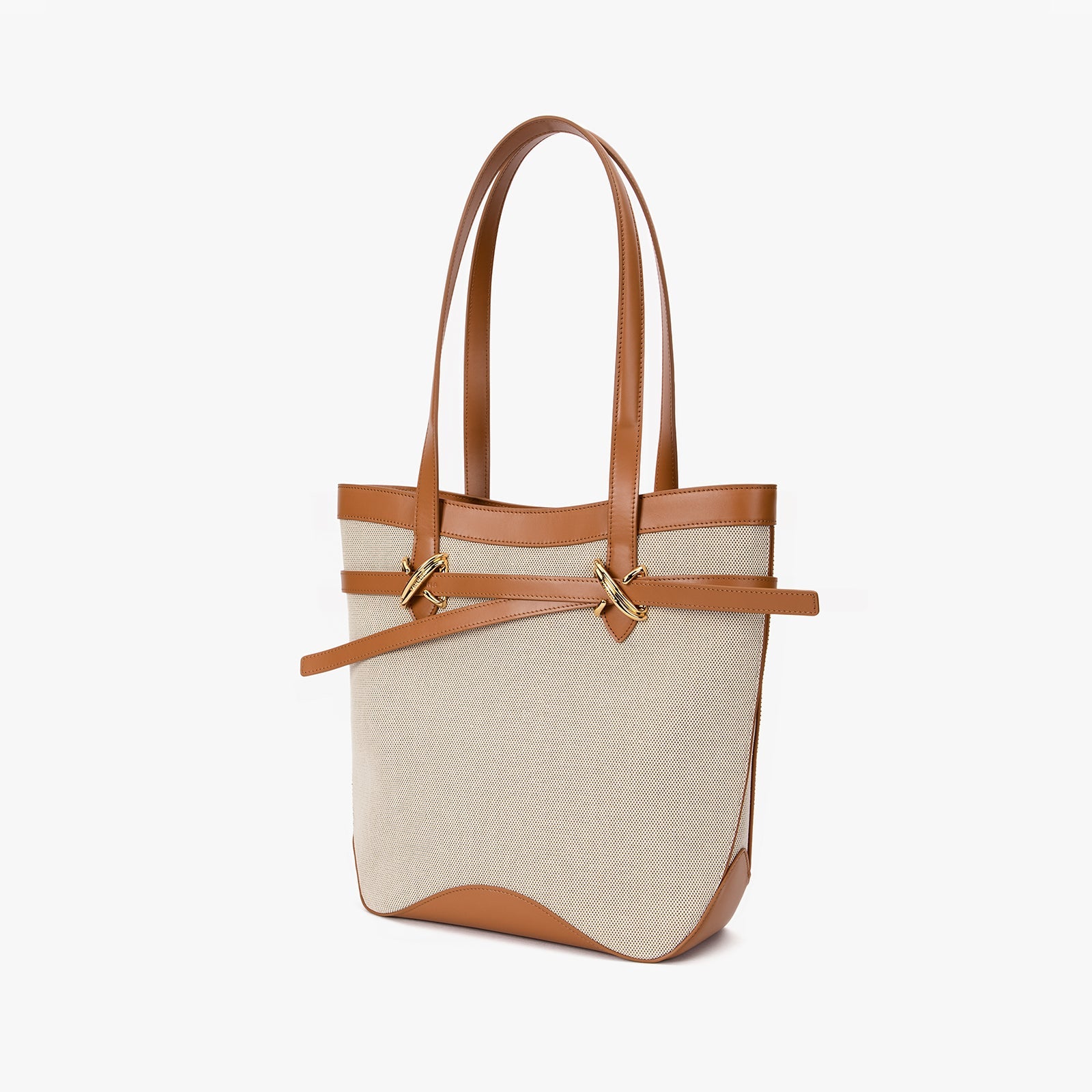 Canvas & Leather Tote Bag