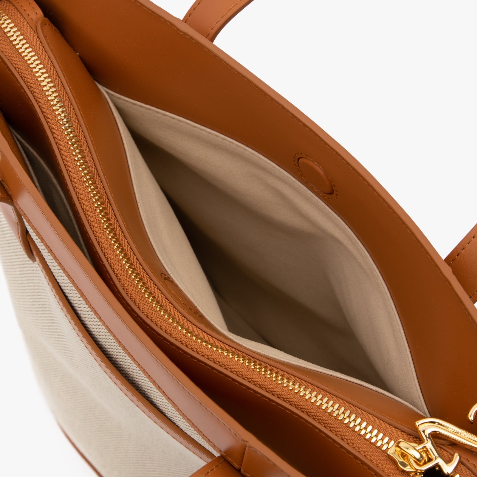 Sac fourre-tout en toile et cuir