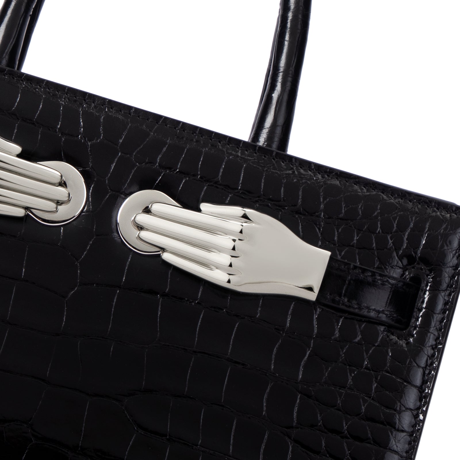 Geantă privată personalizată din piele de crocodil reală