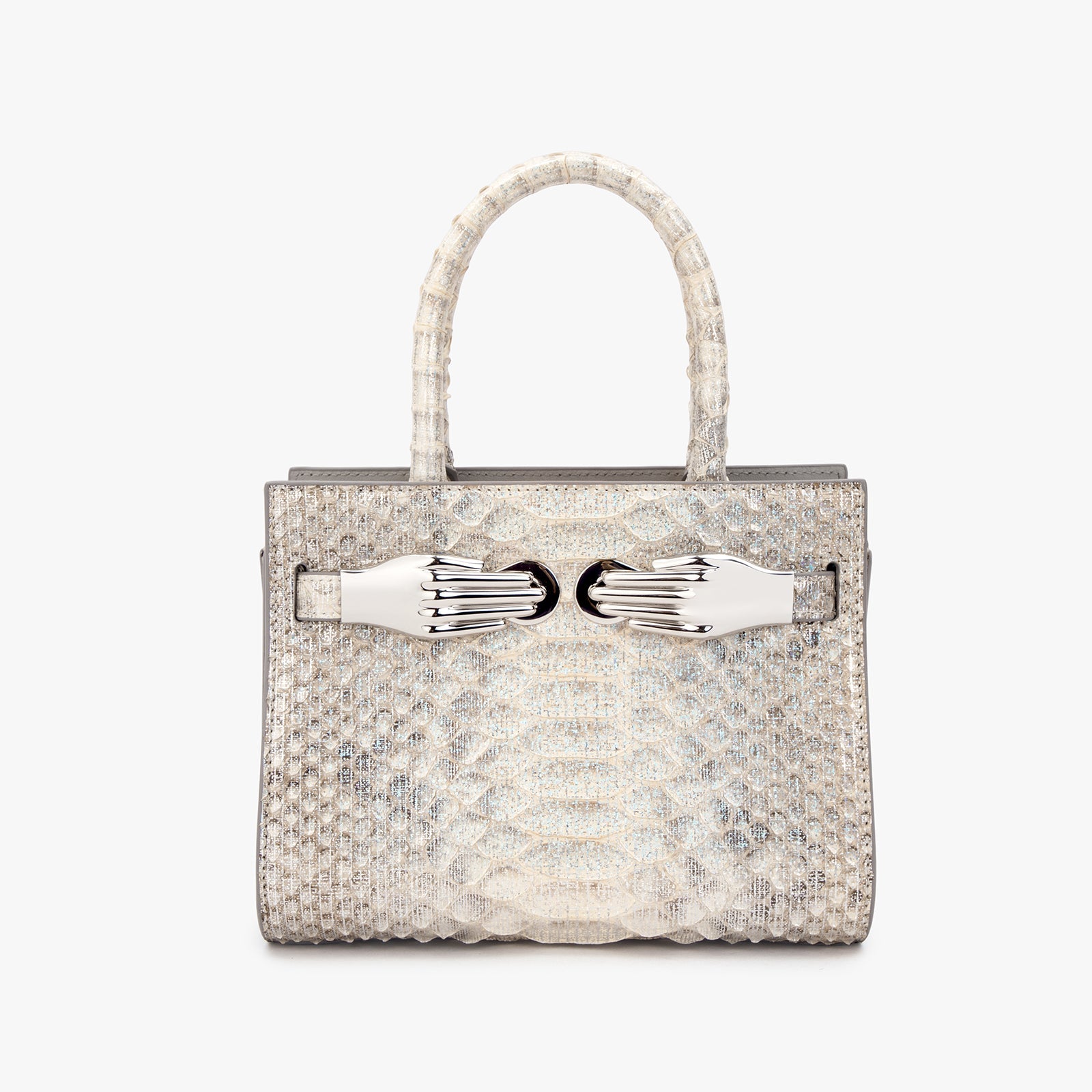 Python Skin Structured Bag