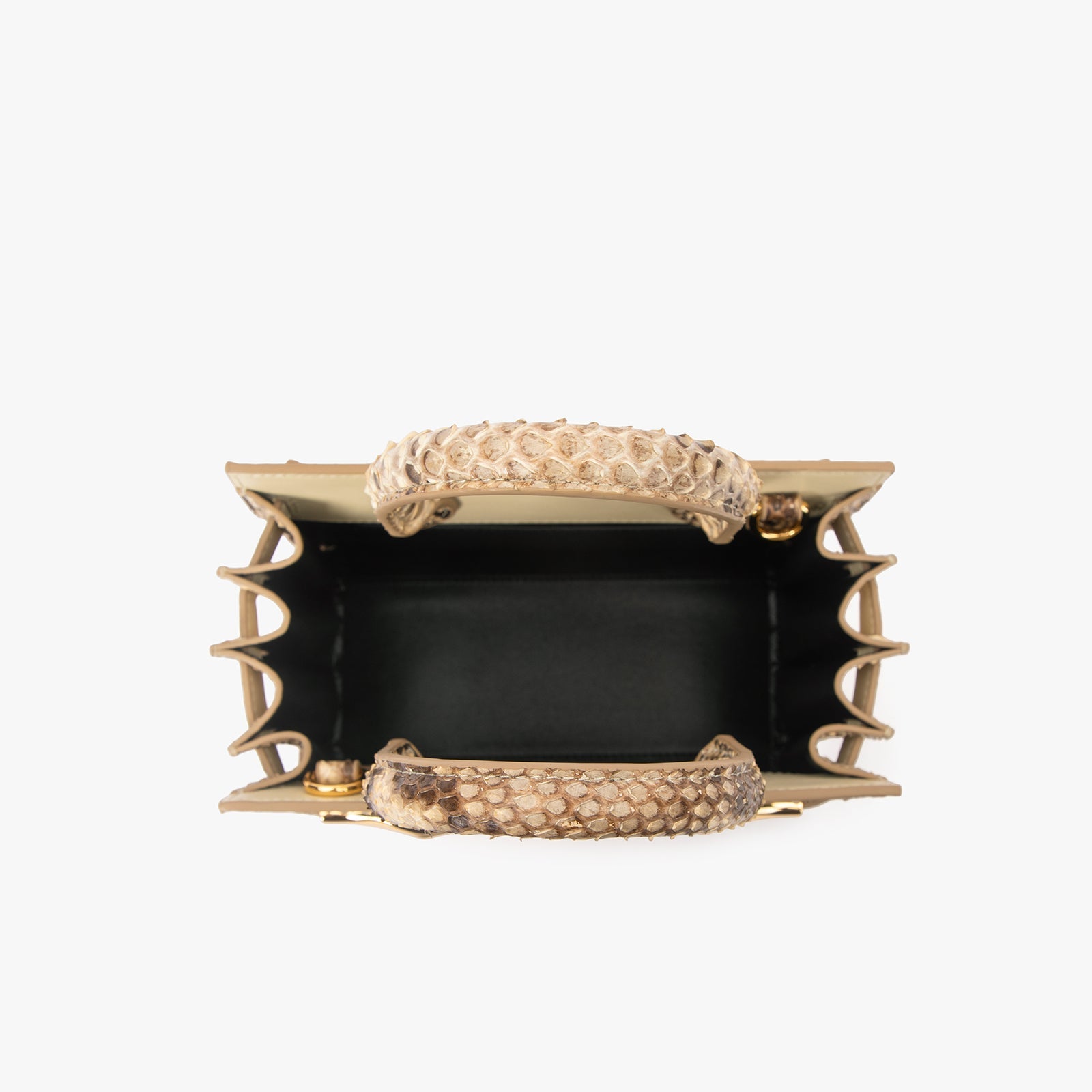 Python Skin Structured Bag