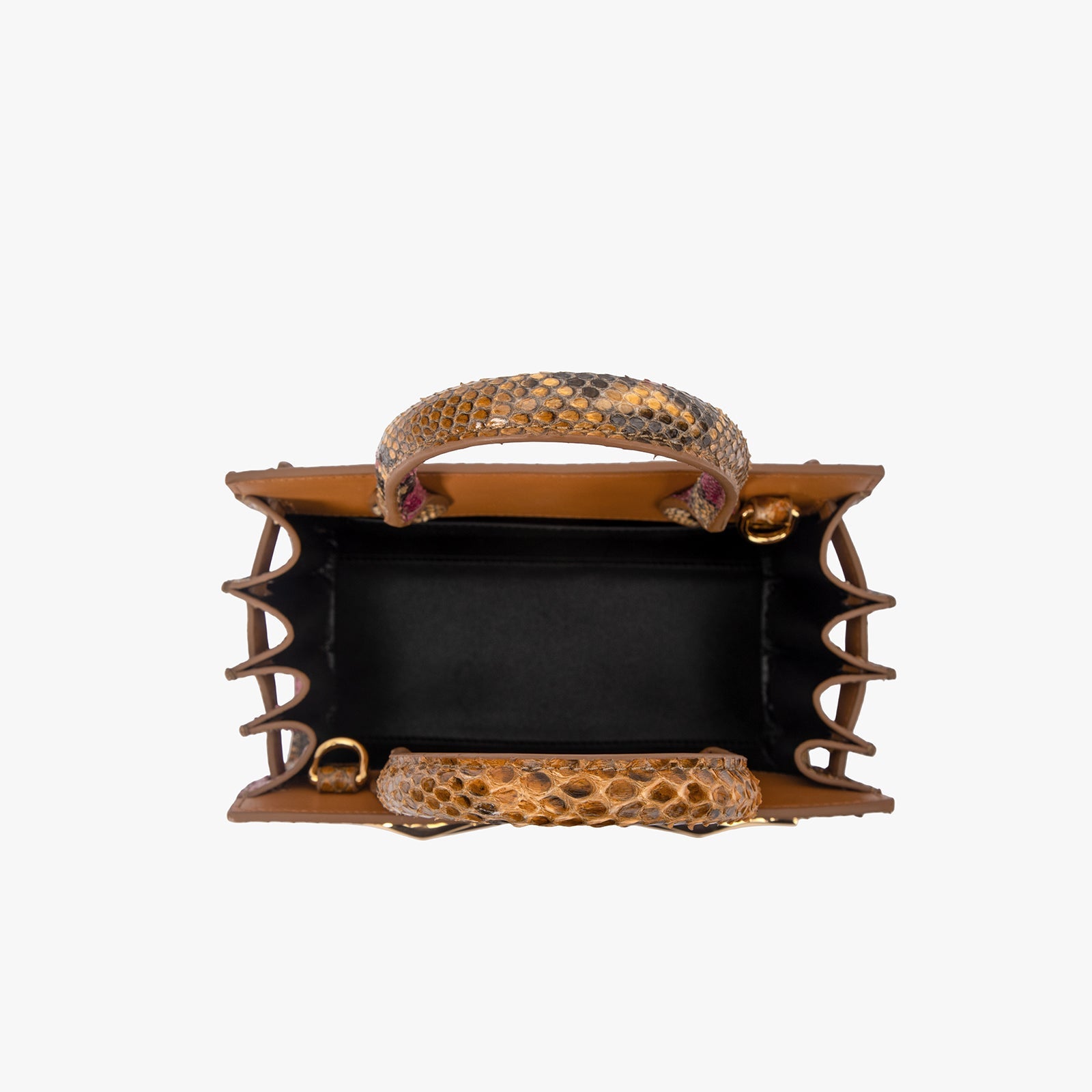 Python Skin Structured Bag