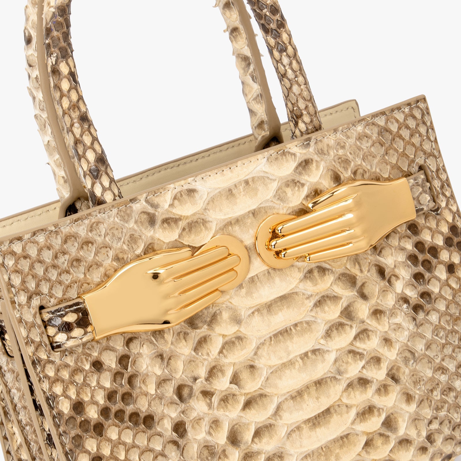 Python Skin Structured Bag