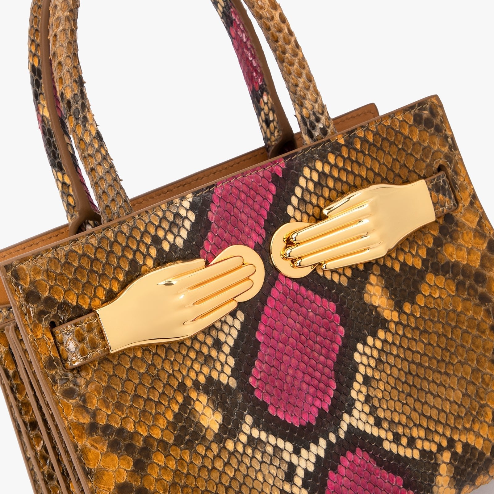Python Skin Structured Bag