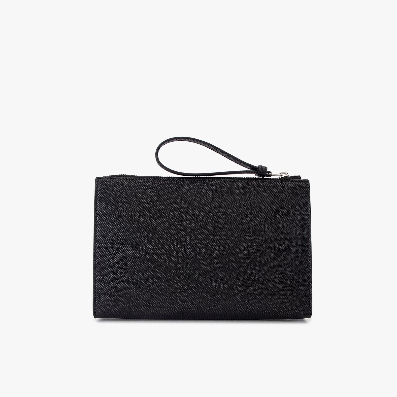 Stripe Saffiano Clutch