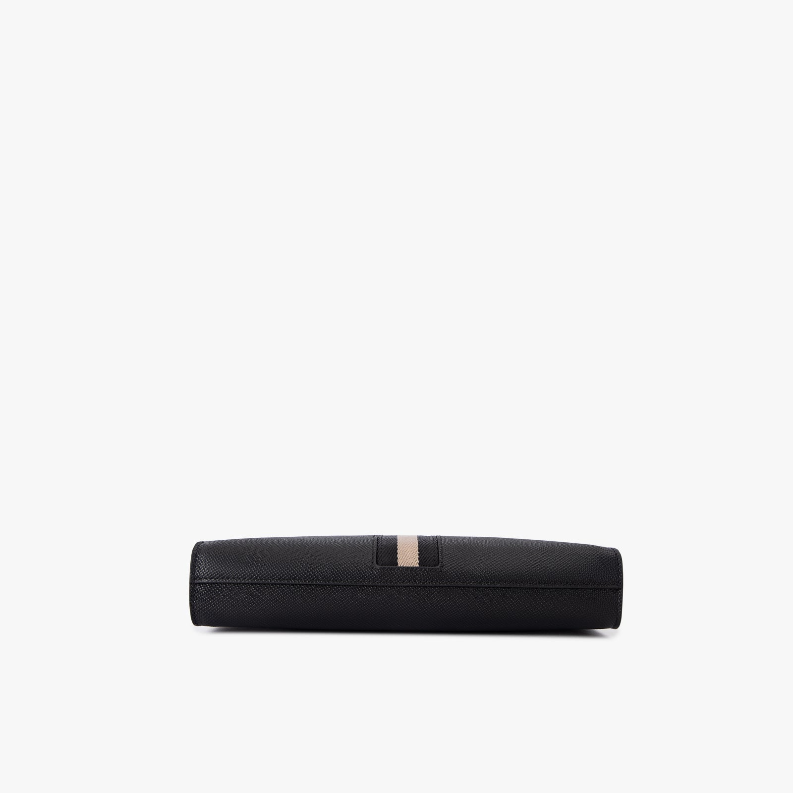Stripe Saffiano Clutch