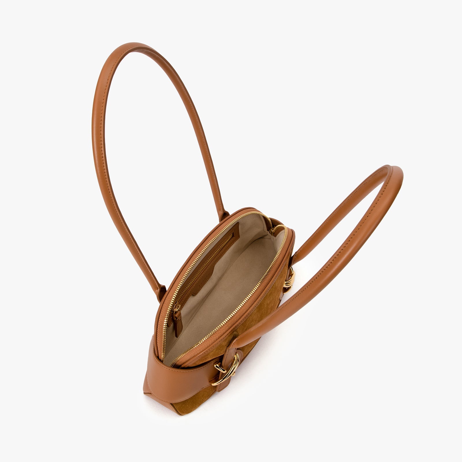 Axelväska i mockaläder