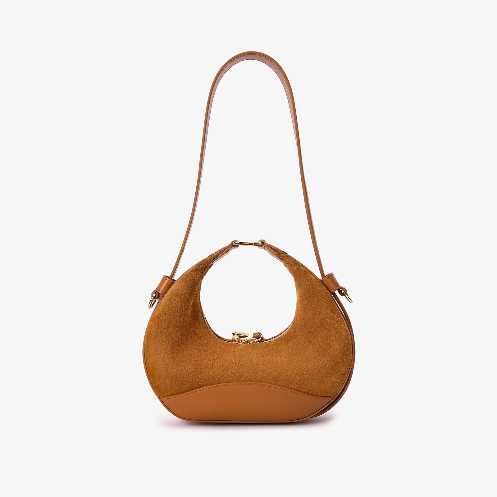 Suede Moon Bag