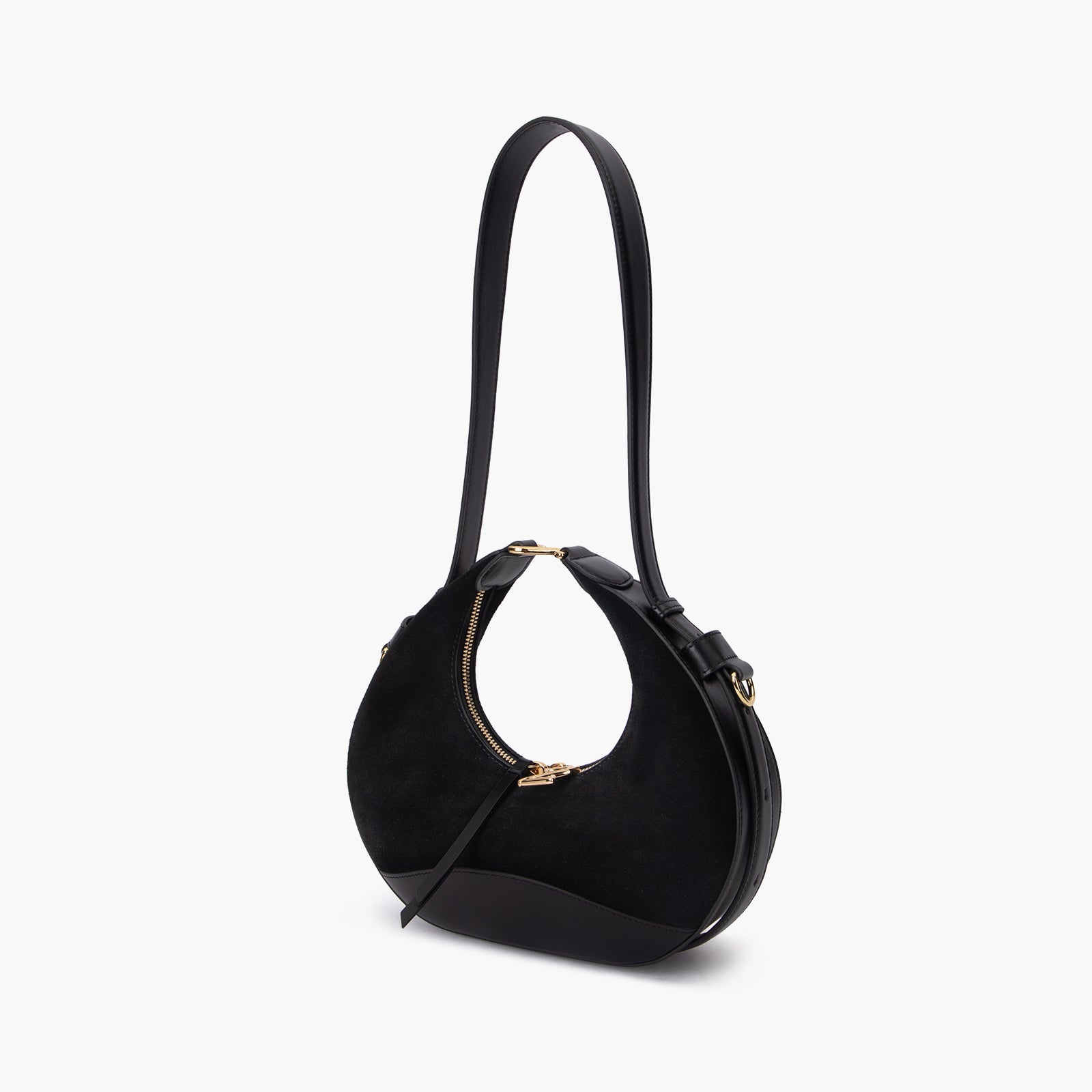 Suede Moon Bag
