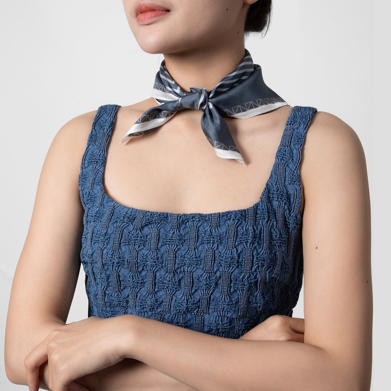 Lenço 100% seda feminino