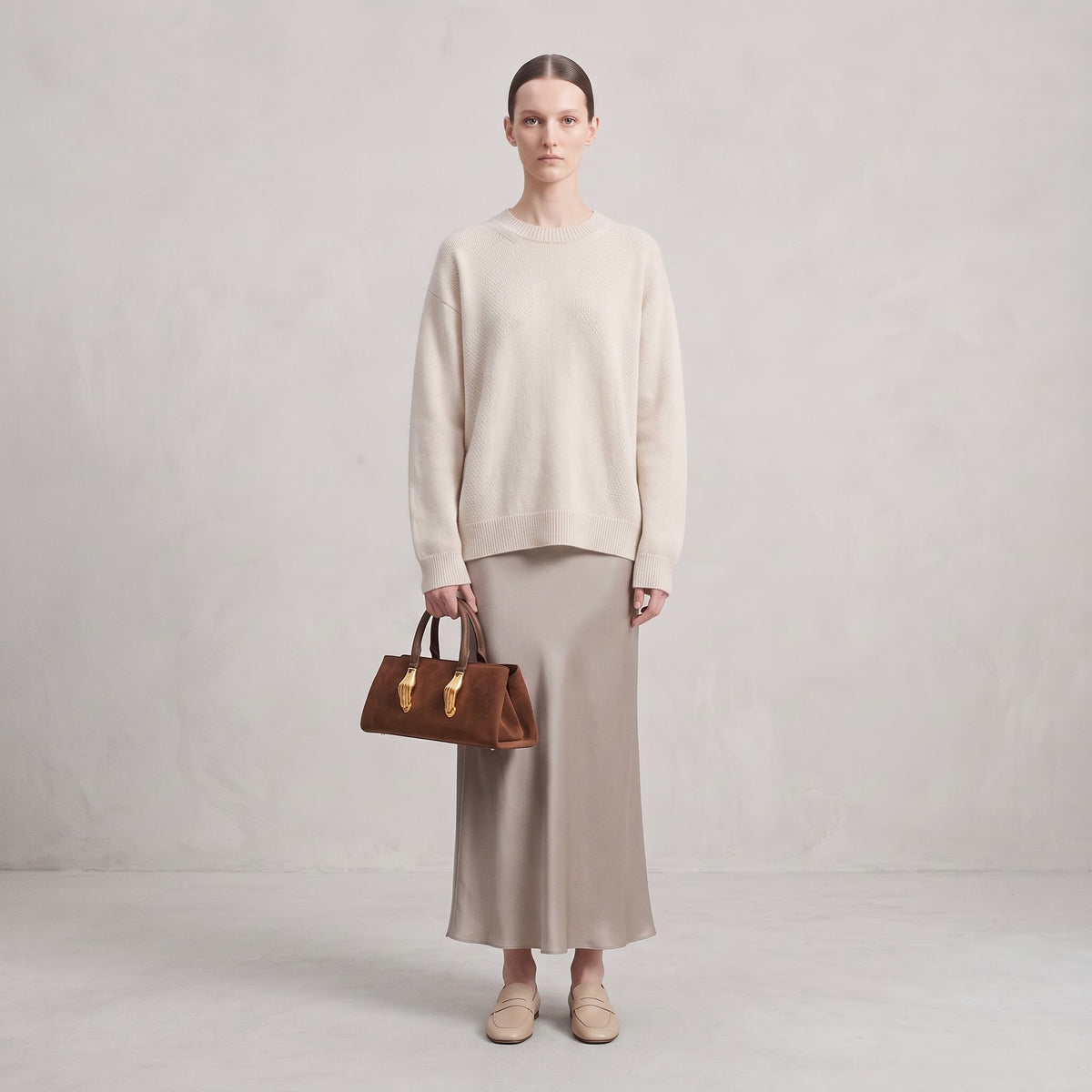 Manus Tote Luxury Gold Palm Detail Taske