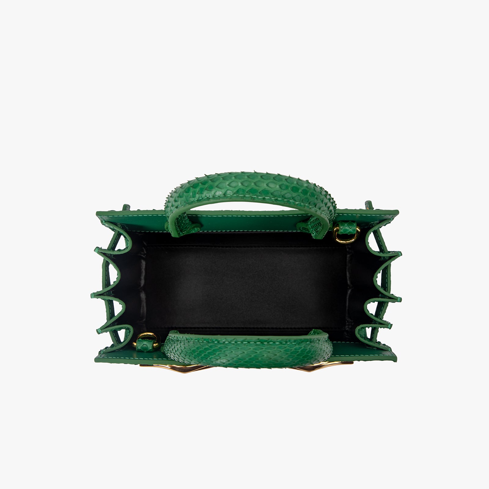 Sac structuré en peau de python