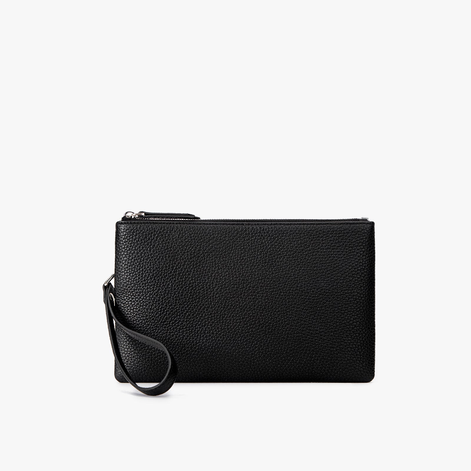 Clutch Lumi Grain com fecho único