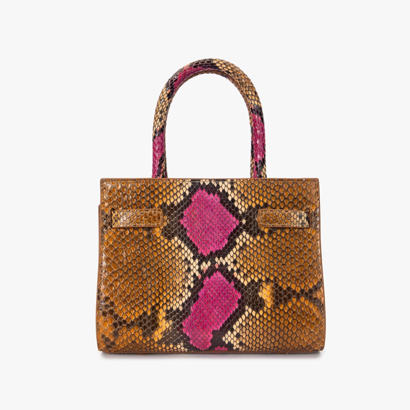 Python Skin Structured Bag