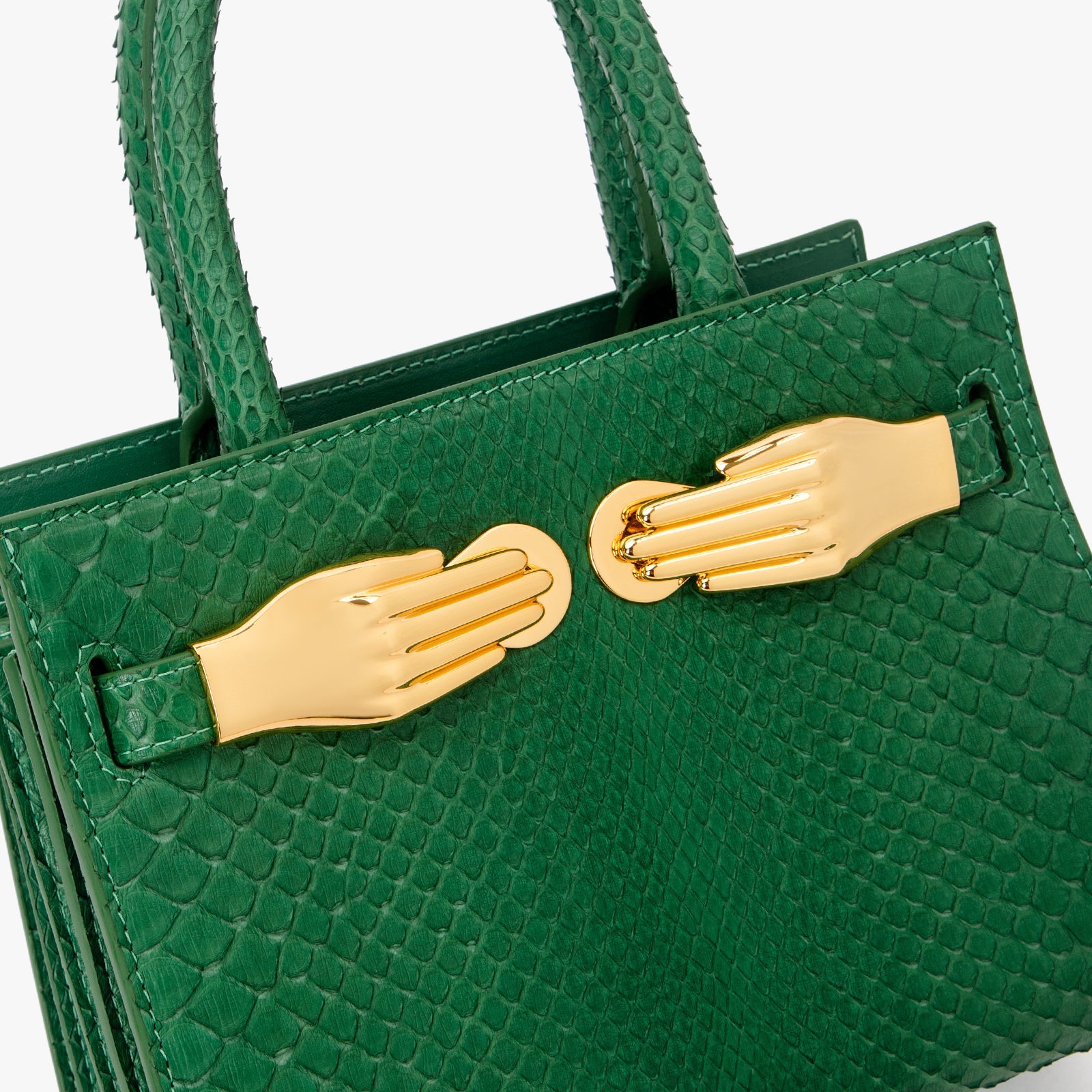 Python Skin Structured Bag