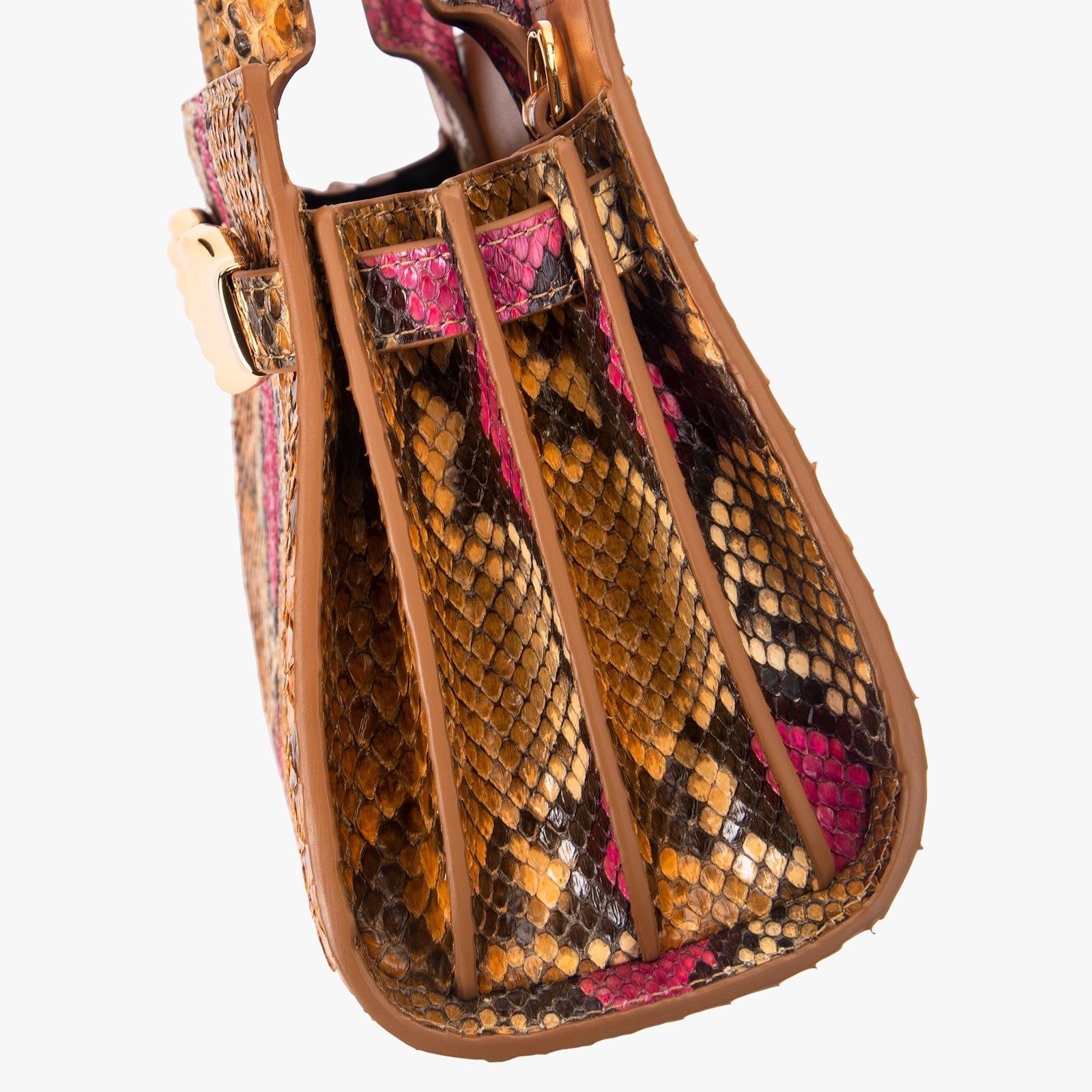 Python Skin Structured Bag