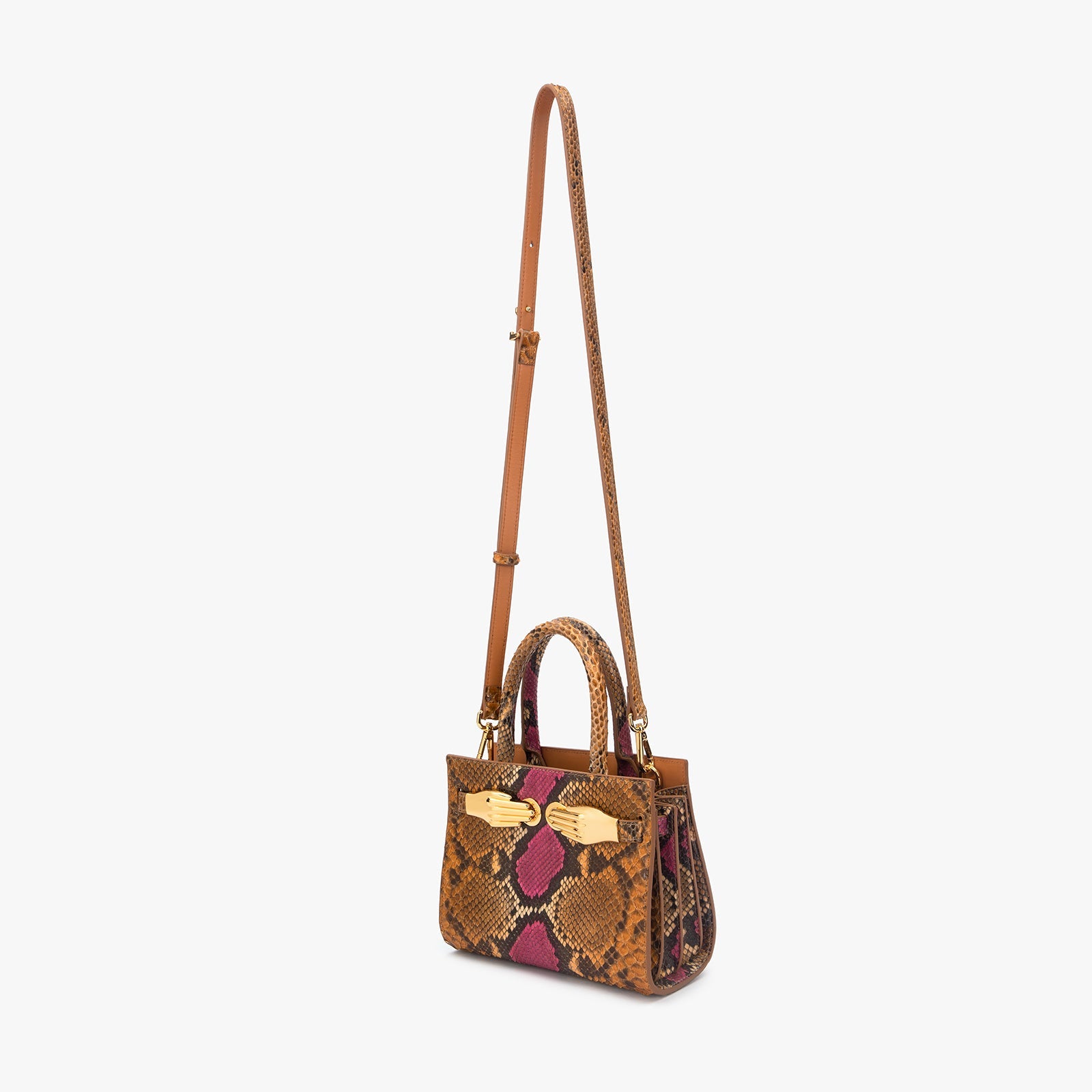 Python Skin Structured Bag