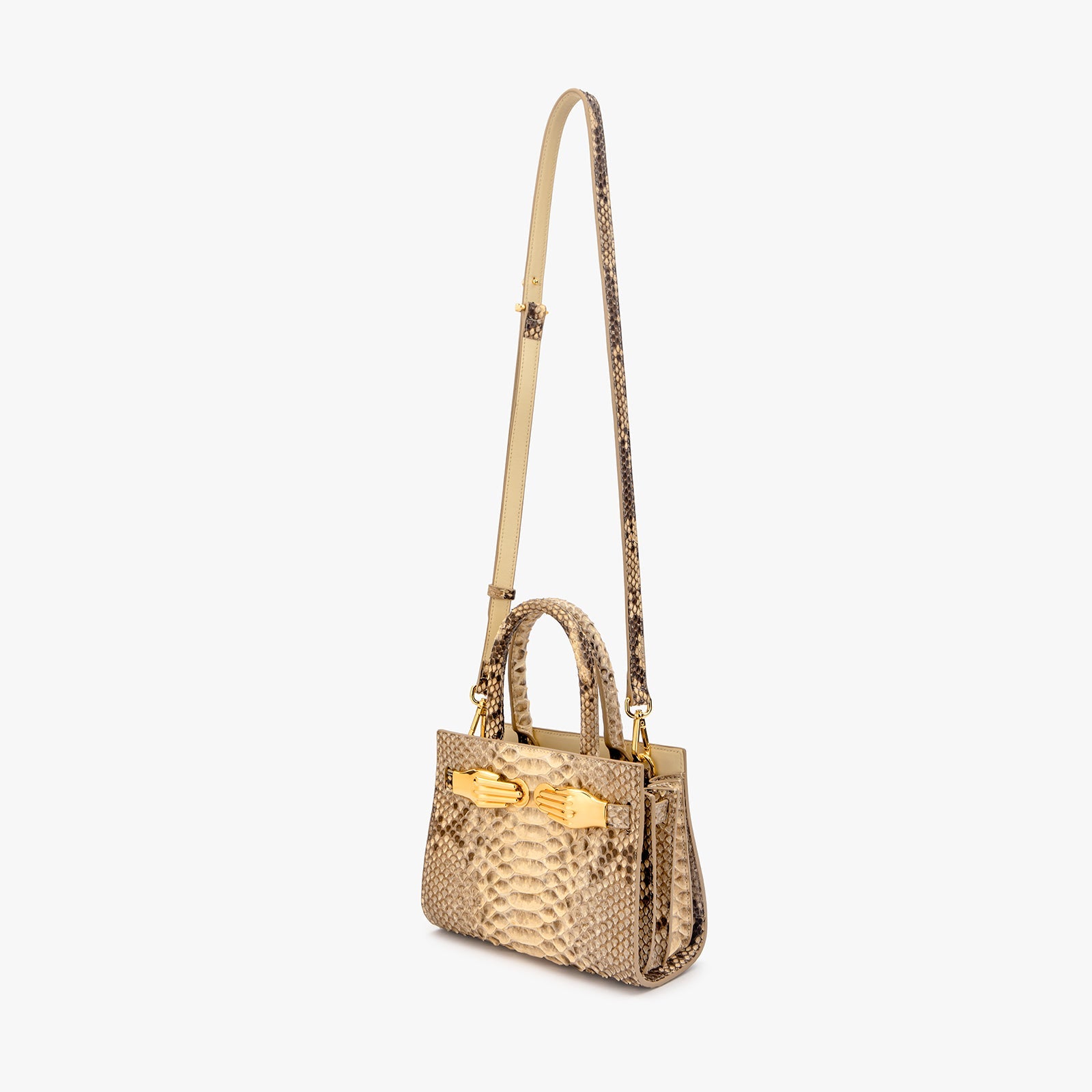 Python Skin Structured Bag