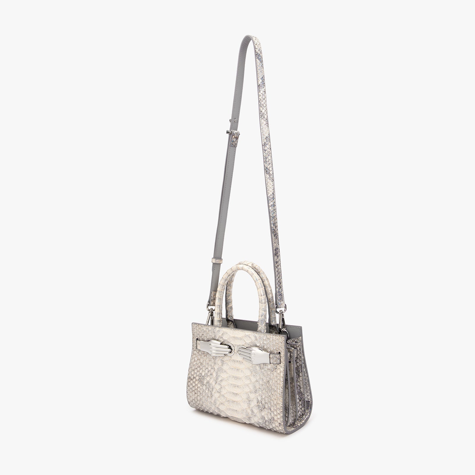 Python Skin Structured Bag