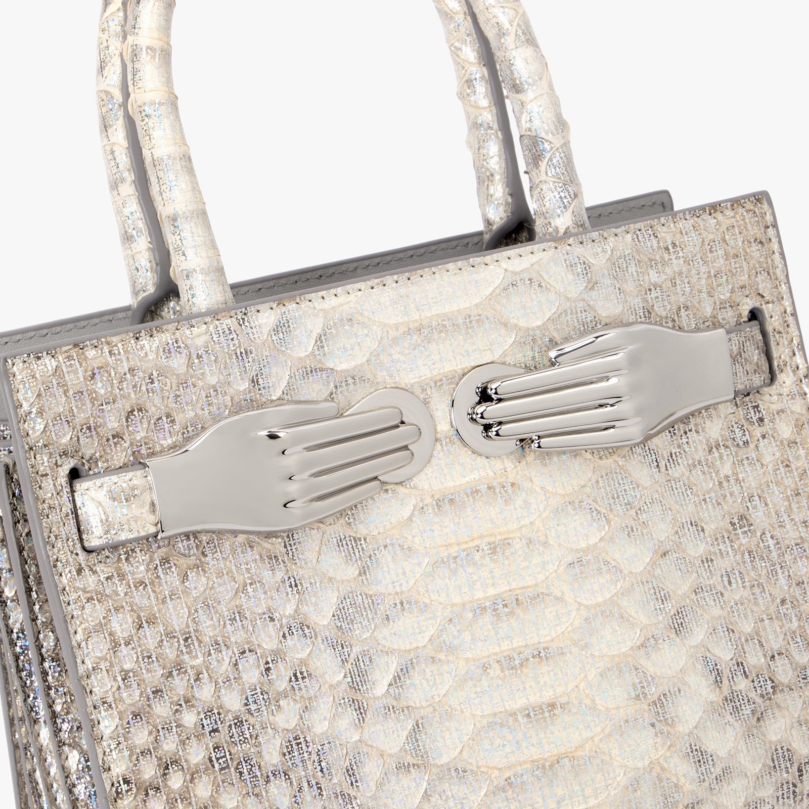 Python Skin Structured Bag