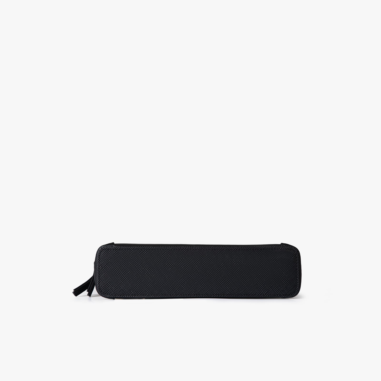 Clutch cu fermoar dublu Saffiano