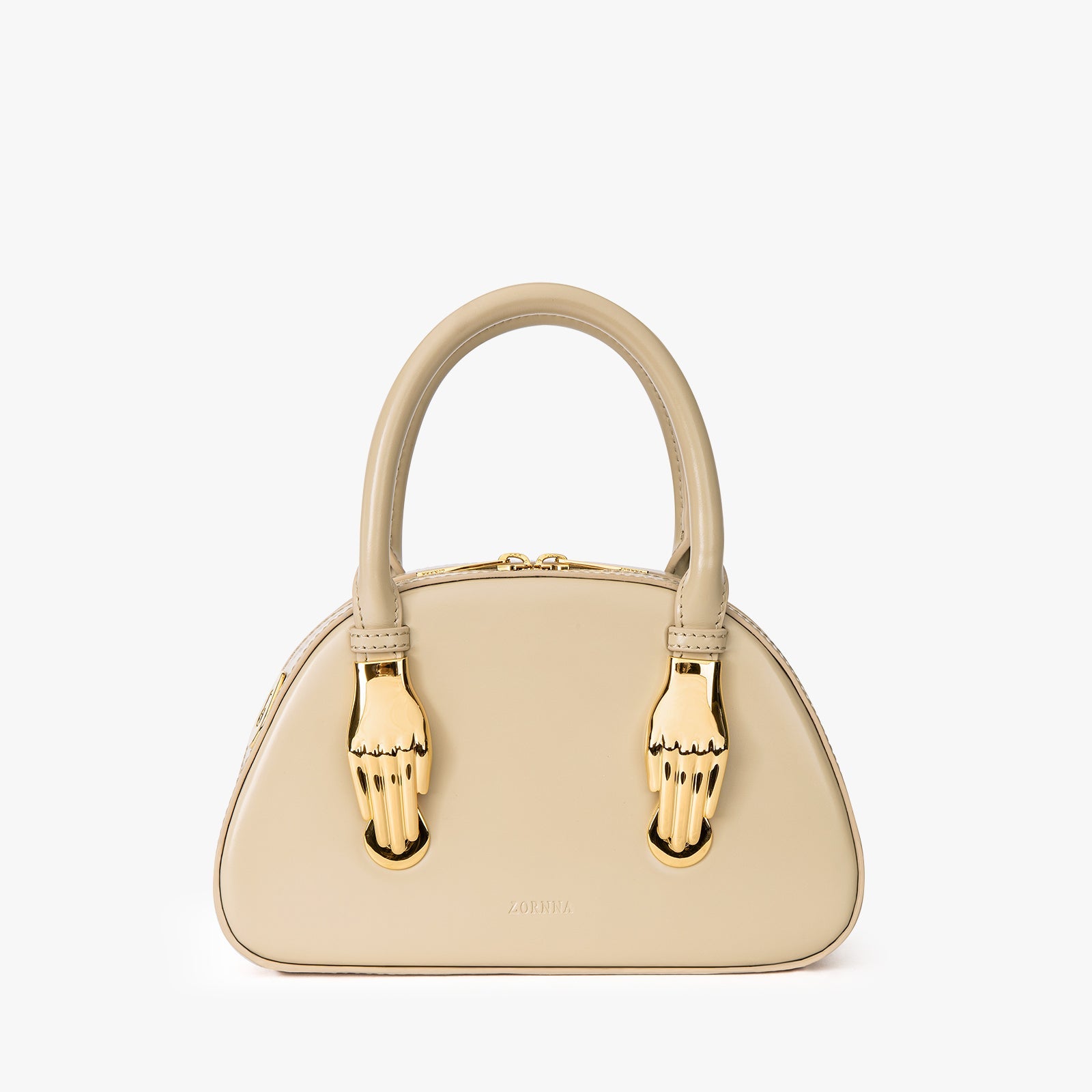 Beige color bag best sale