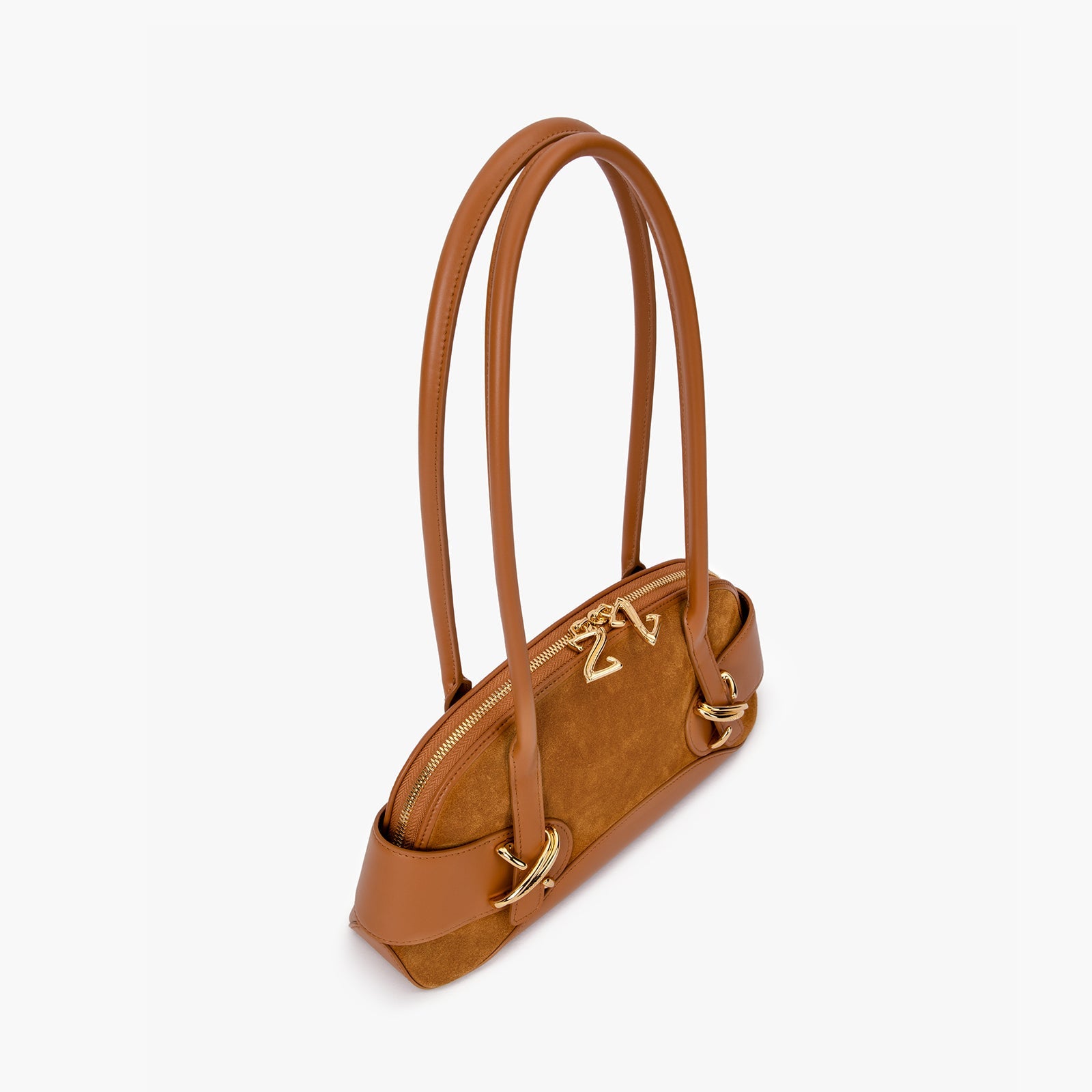 Axelväska i mockaläder