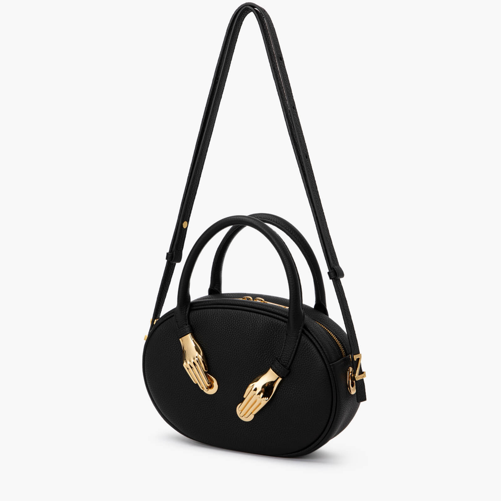 Emma Pebbled Leather Top Handle Bag