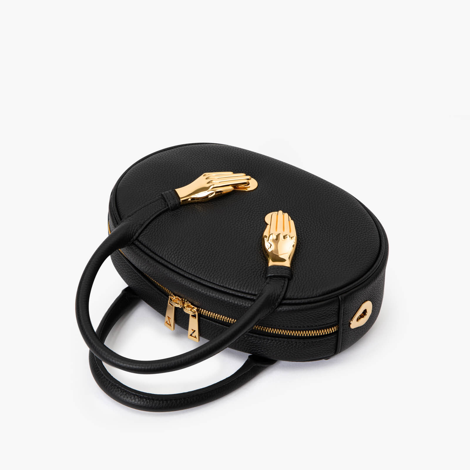Emma Pebbled Leather Top Handle Bolsa