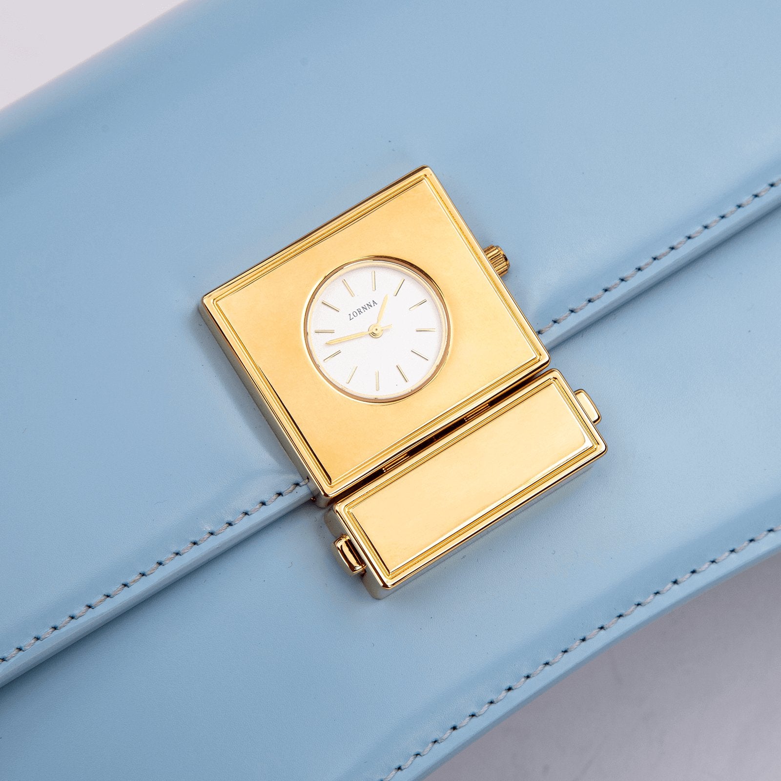 Timekeeper Baguette Tasche Blau